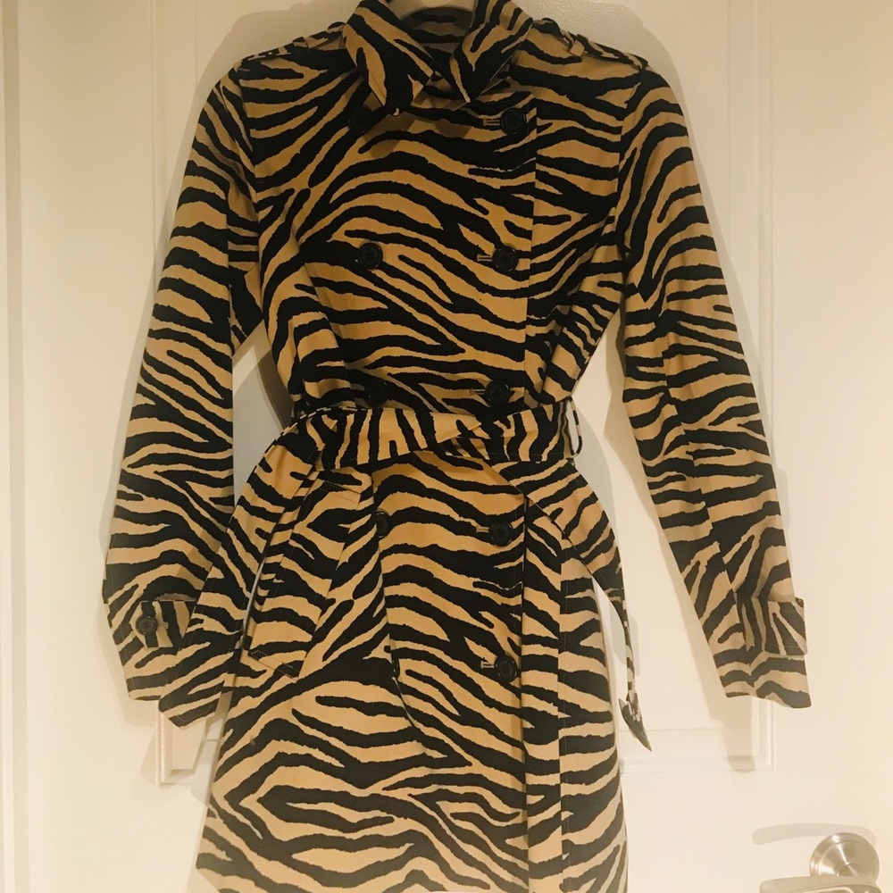 Ralph Lauren Animal Print Trench Coat
